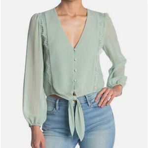 WAYF • Sage Green Blouse • Size XLarge